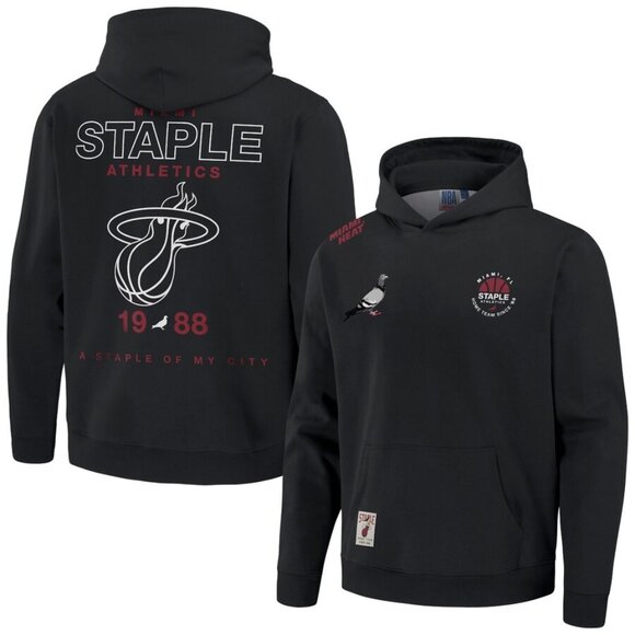 Staple Other - NBA x Staple Black Miami Heat My City Pullover Hoodie NWT Sz XL